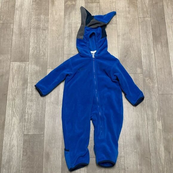 Boys Columbia Baby Bunting Full Zip Winter Snow Cold Fleece‎ Snowsuit - Picture 1 of 6